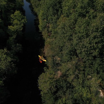 Canoë sur le Canal de Rompsay