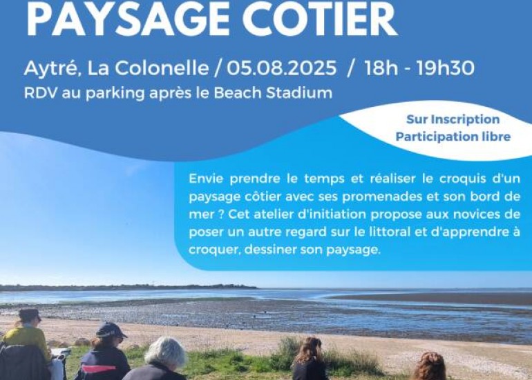 Croquis du paysage côtier