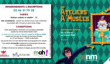 ANIMATION : ATELIERS A'MUSÉES ANIMATION : ATELIERS A'MUSÉES
